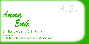anna enk business card